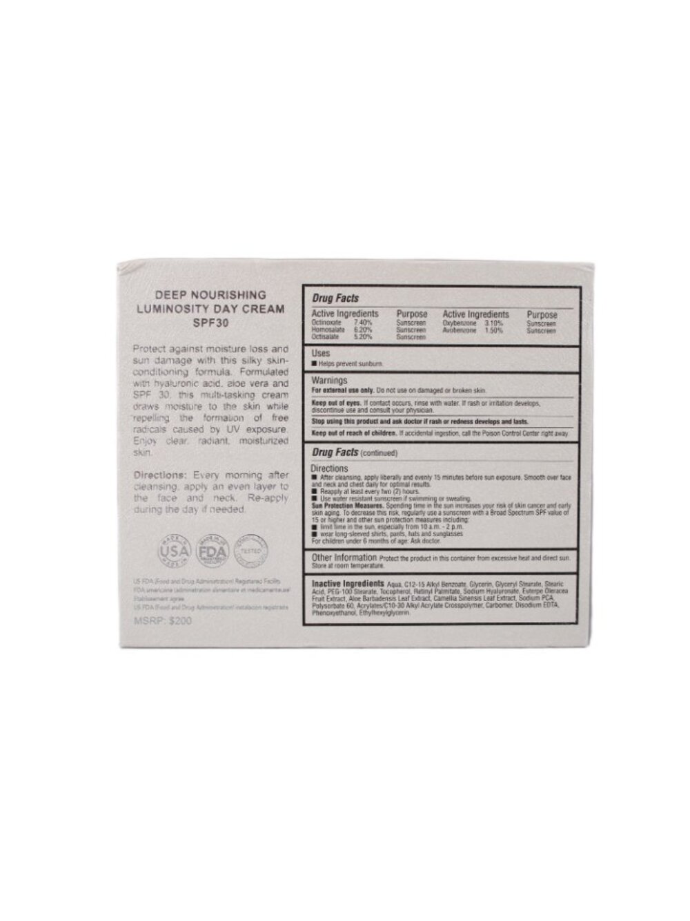 Jouvalle Day Cream $200 Deep Nourishing Luminosity SPF30 Day Cream - Picture 4 of 6